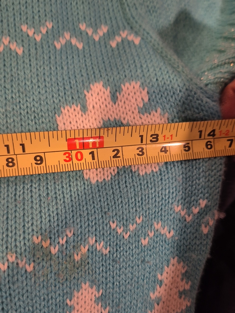 Trolls Blue Knit Short Sleeve Dress with Pink Accents - Picture 4 of 5